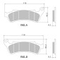 PLAQUETTE DE FREIN NISSIN POUR HONDA 125 SH 2009> AV, 125 SILVER WING 2007> AV, 300 SH 2007> AV, 700 INTEGRA 2012> AV / SUZUKI 125 BURGMAN 2007> AV (2P-308NS) (SEMI METAL) 4044079100922