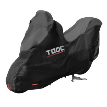 HOUSSE/BACHE DE PROTECTION MOTO TAAC PLUS HYDROSCUD POLYESTER ETANCHE/WATERPROOF 2000mm TAILLE M NOIR (204x90x163cm) (SANGLE ANTI-FLOTTEMENT/OEILLET ANTIVOL/SAC DE RANGEMENT) 8026492188226