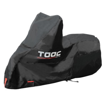 HOUSSE/BACHE DE PROTECTION MOTO TAAC SUPER HYDROSCUD OXFORD 300D POLYESTER ETANCHE/WATERPROOF 5000mm TAILLE S NOIR (186x86x124cm) (SANGLE ANTI-FLOTTEMENT/OEILLET ANTIVOL) 8026492188172