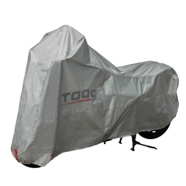 HOUSSE/BACHE DE PROTECTION MOTO TAAC EASY POLYESTER HYDROFUGE TAILLE L GRIS (219x90x127cm) (SANGLE ANTI-FLOTTEMENT/OEILLET ANTIVOL) 8026492188271