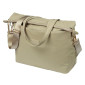 SACOCHE ARRIERE VELO LATERALE BASIL MANHATTAN POUR ORDINATEUR PORTABLE WATERPROOF BEIGE FIXATION HOOK ON SUR PORTE BAGAGE (12x38x30cm) AVEC POIGNEE ET BANDOUILLERE FERMETURE ENROULEMENT 8715019184505