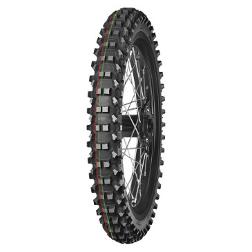 PNEU MOTO 14'' 60/100-14 MITAS CROSS TERRA FORCE MX MH MEDIUM TO HARD FRONT TT 29M NHS (2.50-14) (BANDE ROUGE VERTE) 3831126106607