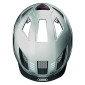 CASQUE VELO ADULTE ABUS URBAIN HYBAN 2.0 ARGENT ECLAIRAGE INTEGRE TAILLE L (56-61cm) REGLAGE MOLETTE 4003318869150