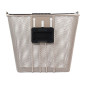 PANIER AVANT ACIER NID ABEILLE BASIL BILBAO BEIGE AMOVIBLE AVEC POIGNEE (22x26x28 cm) -VENDU AVEC PLAQUE ADAPTATEUR 8715019102387