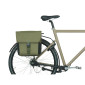 SACOCHE ARRIERE VELO DOUBLE BASIL GO VERT FONCE 32L FIXATION HOOKS ON POUR PORTE BAGAGE 8715019184697