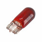 AMPOULE/LAMPE STANDARD 12V 5W CULOT W2,1x9,5d NORME W5W WEDGE ROUGE (COMPTEUR) (VENDU A L'UNITE) -FLOSSER- 3700948305959