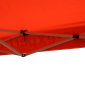 TENTE PADDOCK P2R 2,5x2,5M ROUGE/BLANC STRUCTURE ACIER, TOILE POLYESTER OXFORD, HAUTEUR REGLABLE (SANS CLOISONS) 3700948300183