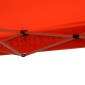 TENTE PADDOCK/BARNUM/TONNELLE P2R 2,5x2,5M ROUGE/BLANC STRUCTURE ACIER, TOILE POLYESTER OXFORD, HAUTEUR REGLABLE (SANS CLOISONS) 3700948300183