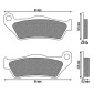 BRAKE PADS NEWFREN FOR BMW 850 R GS 1996>2007 Rear 900 R RT 2005>2013 Rear 1000 S XR 2015> Rear 1100 R R1993>2001 Rear 1150 R RT 2000>2006 Rear 1300 K S 2009>2015 (FD0229TS) (TOURING SINTERED) 8025832414636