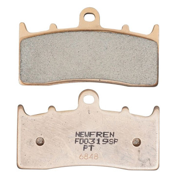 BRAKE PADS NEWFREN FOR BMW 850 R R, 1100 R S, 1150 R R, 1150 R RS, 1200 R R, 1200 R CL, 1200 K R, 1300 K R, 1600 K GT (L 81,5mm - H 46mm - thk 9mm) (FD0319SP) (SPORT SINTERED) 8025832415244