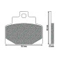 BRAKE PADS NEWFREN FOR PIAGGIO 300-500 MP3 LT BUSINESS 2014> Front (FD0510BE) (MAXISCOOT ORGANIC) 8025832416593