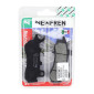 BRAKE PADS SET (2 pads) - NEWFREN FOR HONDA 125 CB F 2017>2022 (FD0576BT) (TOURING ORGANIC) 8025832420224