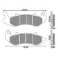 PLAQUETTE DE FREIN NEWFREN POUR BENELLI 125 BN 2018>2021 AV / KEEWAY 125 CITY BLADE EFI 2016>2019, 125 SUPERLIGHT 2017>2019, 125 LOGIC EFI 2017>2019 AV (FD0581BE) (ELITE ORGANIQUE) 8025832420293