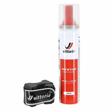 ANTI-PUNCTURE SPRAY- VITTORIA PIT STOP FOR ROAD BIKE - DIRECT CONNECTION + CLIPS (75ml) 6417401258086