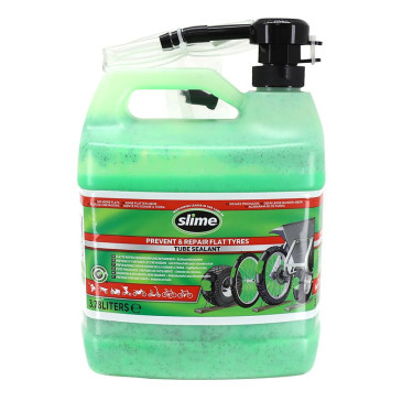 PUNCTURE PROTECTION SEALANT- SLIME FOR INNER TUBE ( 1 CAN GALON = 3.8L)+ DOSING PUMP 0716281504099