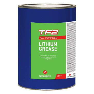 GREASE FOR BICYCLE CARE- WELDTITE TF2 LITHIUM (CAN 3Kg) 5013863030058