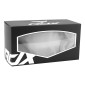 MASQUE/LUNETTES CROSS ADX MX BLANC/NOIR ECRAN TRANSPARENT ANTI-RAYURES (HOMOLOGUE EN1938) (+ LIVRE AVEC ECRAN MIROIR) 3700948287736