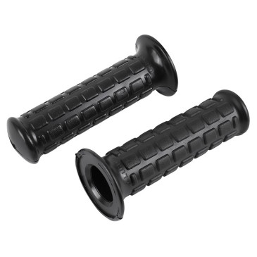 REVETEMENT POIGNEE ADAPTABLE CYCLO NOIR PAVE DIAM 22/24mm LONGUEUR 115mm (PAIRE) -SELECTION P2R- 3700948304655