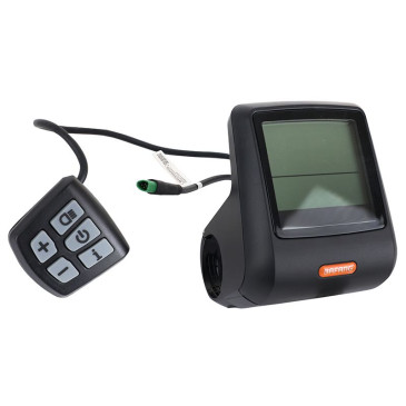 COMPTEUR / DISPLAY AVEC UNITE DE COMMANDE VAE BAFANG DP C07 CANBUS POUR MOTEUR CENTRALE M510, M420, M410, M210 NOIR AVEC BLUETOOTH (SUPPORT 22,2/75/82/94 mm LONGUEUR CABLE 230 mm) 3700948306468