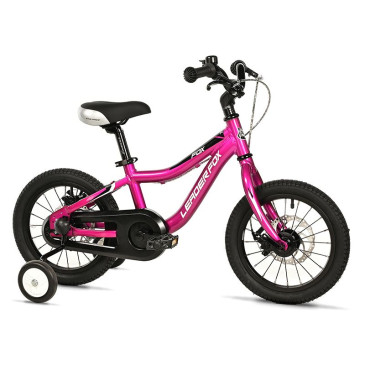 VELO MUSCULAIRE ENFANT 14 POUCES LEADER FOX FOX 2025 FUCHSIA MONOVITESSE CADRE ALU (TAILLE ENFANT JUSQU'A 105cm) 8592826101709