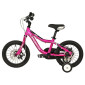 VELO MUSCULAIRE ENFANT 14 POUCES LEADER FOX FOX 2025 FUCHSIA MONOVITESSE CADRE ALU (TAILLE ENFANT JUSQU'A 105cm) 8592826101709