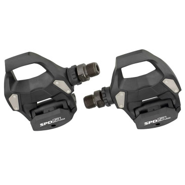 PEDALE ROUTE AUTOMATIQUE SHIMANO RS500 NOIR SPD-SL AVEC CALES (PAIRE VENDU EN VRAC) 3700948306949