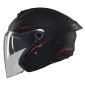 CASQUE JET MT SV S COSMO A1 DOUBLE ECRANS NOIR MAT XS (ECE 22.06) 8434639215504