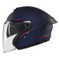 CASQUE JET MT SV S COSMO A7 DOUBLE ECRANS BLEU MAT XS (ECE 22.06) 8434639214927