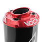 SILENCIEUX 50 A BOITE VOCA BESTIA RD30400 NOIR EMBOUT ANODISE ROUGE POUR ROOKIE, CHROMED, SCR, MK, BARIKIT 3700948306727