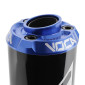 SILENCIEUX 50 A BOITE VOCA BESTIA RD30400 NOIR EMBOUT ANODISE BLEU POUR ROOKIE, CHROMED, SCR, MK, BARIKIT 3700948306710