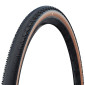 PNEU GRAVEL 700 X 45 SCHWALBE G-ONE RS NOIR/BEIGE RENFORT V-GUARD TLE TUBELESS READY TS (45-622) COMPATIBLE VAE 4026495945721