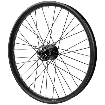 ROUE VTT / CARGO / VAE / E-BIKE / LONGTAIL DISQUE AXE TRAVERSANT 20" TRUCKY 30 AVANT NOIR MOYEU VELOX 6 TROUS (RENFORCE) JANTE 30C 36 RAYONS DIAMETRE 2.3/2.0mm 3660429999599