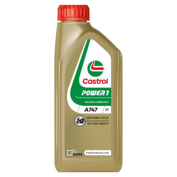 OIL FOR 2 STROKE ENGINE CASTROL A 747 (1 L) RACING-PART SYNTHETIC 4008177747007