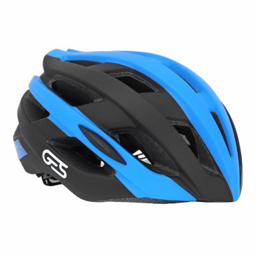 CASQUE VELO ADULTE GES ROUTE/GRAVEL ICON-12 NOIR/BLEU IN-MOLD TAILLE 54-58 FIT-SYSTEM (VENDU EN BOITE) 8435274962037