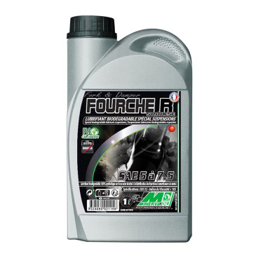 OIL FOR FORKS/ABSORBERS -MINERVA FOURCHE R 5 à 7,5W (1L) (100% MADE IN FRANCE) 3324960021156