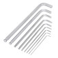 ALLEN WRENCH (BALL END) LONG CHROME (SET OF 9 : 1,5/2/2,5/3/4/5/6/8/10mm) P2R 3700948093122