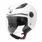 CASQUE ENFANT JET MPH PLAY SIMPLE ECRAN UNI BLANC BRILLANT YL (53 à 54 cm) (ECE 22.06)