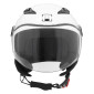 CASQUE ENFANT JET MPH PLAY SIMPLE ECRAN UNI BLANC BRILLANT YL (53 à 54 cm) (ECE 22.06)