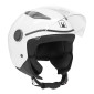 CASQUE ENFANT JET MPH PLAY SIMPLE ECRAN UNI BLANC BRILLANT YL (53 à 54 cm) (ECE 22.06)