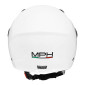 CASQUE ENFANT JET MPH PLAY SIMPLE ECRAN UNI BLANC BRILLANT YL (53 à 54 cm) (ECE 22.06)