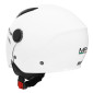 CASQUE ENFANT JET MPH PLAY SIMPLE ECRAN UNI BLANC BRILLANT YL (53 à 54 cm) (ECE 22.06)