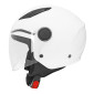 CASQUE ENFANT JET MPH PLAY SIMPLE ECRAN UNI BLANC BRILLANT YL (53 à 54 cm) (ECE 22.06)