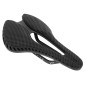 SELLE 3D CARBONE T801 NOIR OUVERTE 245x143 RAIL CARBONE BASE NYLON MAT POIDS 200g (POIDS MAX 90kgs) -NEWTON- 3700948300442