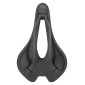 SELLE 3D CARBONE T801 NOIR OUVERTE 245x143 RAIL CARBONE BASE NYLON MAT POIDS 200g (POIDS MAX 90kgs) -NEWTON- 3700948300442