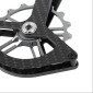 CHAPE DERAILLEUR OVERSIZE ROUTE ARRIERE COMPATIBLE SHIMANO ULTEGRA RD8150 / DURA-ACE 12V RD9250 (EN CARBONE AVEC ROULEMENT CERAMIQUE ET GALETS 12 ET 16DTS) 3700948289648