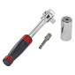 SOCKET WRENCH KIT + RATCHET KEY+SOCKET HOLDER - TIVOLY Ø 7> 19 mm (3 PIECES KIT) 3221910820985