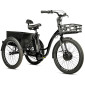 TRICYCLE ELECTRIQUE/VAE CITY LEADER FOX 24" LOVELO 2025 MIXTE NOIR BRILLANT 3V SHIMANO NEXUS MOTEUR ROUE AV BAFANG 36V 45Nm BATTERIE 16,7Ah (AVEC DIFFERENTIEL) 8592826103277