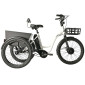 TRICYCLE ELECTRIQUE/VAE CITY LEADER FOX 24" LOVELO 2025 MIXTE BLANC BRILLANT 3V SHIMANO NEXUS MOTEUR ROUE AV BAFANG 36V 45Nm BATTERIE 17,4Ah