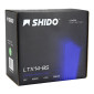 BATTERIE 12V 4 Ah LTX14-BS SHIDO LITHIUM ION PRETE A L'EMPLOI (Lg134xL75xH168) REMPLACE YTX14-BS 5414837136392