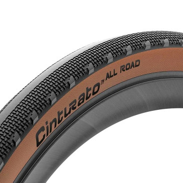 PNEU GRAVEL 700 X 50 PIRELLI CINTURATO ALL ROAD CLASSIC TANWALL NOIR FLANC MARRON TUBELESS READY TS (50-622) 8019227432985